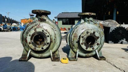 หัวปั้มน้ำหอยโข่ง CRANE PUMP USA แกนและใบพัดสเตนเลส ขนาด 4”- 2.5” / H : 30 m / Q : 55 m3/h