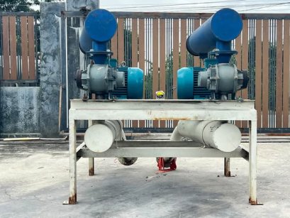 รูทโบลเวอร์อัดอากาศ(RootBlower) ROOTS DRESSER BLOWER ขนาด 20 HP / ท่อ 4” 380V ( ใน 1 ชุด การทำงานประกอบด้วยปั้มรูท 2 ชุด ) ตามภาพประกอบ