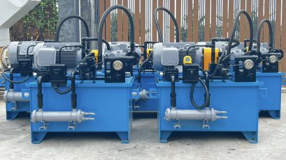 ชุดต้นกำลังปั้มน้ำมันไฮดรอลิค(PowerUnit) YUKEN PUMP JAPAN ขนาด 15 HP / Press : 160 bar ถังพักบรรจุ 230 Litr 380V