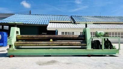 เครื่องม้วนเหล็กแผ่นเก่าญี่ปุ่น D S K JAPAN Capacity : 10 x 2050 / ยาว 2 เมตร ม้วนหนา 10~13 mm แก้ระบบไฟใช้ 380V เรียบร้อยแบบพร้อมใช้