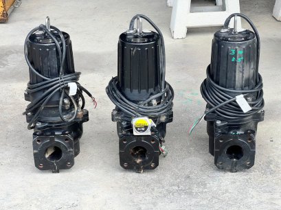 ปั้มจุ่มแช่ไดโว่(Submersible) TSURUMI PUMP ขนาด 3 HP / ท่อ 2.5” 380V #ของใหม่เก็บสแปยังไม่ได้ใช้งาน เข้ามา 3 ตัว