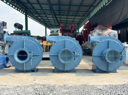 โบลเวอร์ดูดเป่าระบายอากาศ DENGYOSHA FANS JAPAN ขนาด 7.5 HP / 2900 rpm 380V เข้ามา 3 ตัว