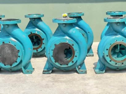หัวปั้มน้ำหอยโข่ง KIRLOSKAR PUMP ขนาด 8”~ 6” / H : 33 m / Q : 360 m3/h ใช้กับมอเตอร์ 60~75 HP เข้ามา 12 ตัว  #ของใหม่เก็บสแปยังไม่ได้ใช้งาน