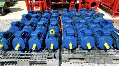 มอเตอร์ไฟฟ้ากำลัง SANUN INDUCTION MOTOR ขนาด 7.5 HP 1440 RPM 380/660 V #ของใหม่เก็บสแปยังไม่ได้ใช้งาน