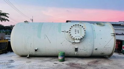 ถังพักลมทรงตั้งขนาดใหญ่(AIR_TANK) ALSTOM ENERGY ขนาด 10000 ลิตร / ถังหนา 15 mm / Press : 10 bar งานหนาพรีเมี่ยมสภาพสวยพร้อมใช้