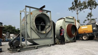 โบลเวอร์ดูดเป่าระบายอากาศ KRUGER FAN BLOWER รุ่นใหญ่บิ๊กไซด์ 380V