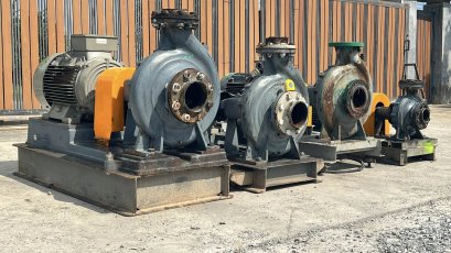 ชุดปั้มน้ำหอยโข่ง EBARA JAPAN 380V เข้ามา 4 ชุด