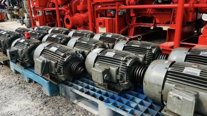 มอเตอร์ไฟฟ้ากำลัง TECO ขนาด 15 HP 1450 RPM 380V สภาพสดๆตัดประมูลจากไลน์ผลิต สภาพสวยพร้อมใช้