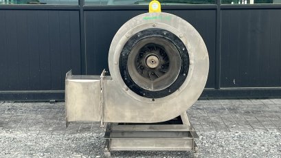โบลเวอร์สเตนเลสดูดเป่าระบายอากาศ ใบพัด 12” มอเตอร์ Mitsubishi ขนาด 3 HP380V  สเตนเลสทั้งตัวหายาก