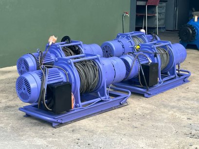 กว้านสลิงไฟฟ้า Come up ขนาด 1000 kg / สลิงยาวประมาน 100 เมตร 380V