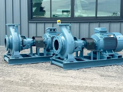 ชุดปั้มน้ำหอยโข่ง Calpeda ITALY ขนาด 50 HP / 8”~ 6” 380V เข้ามา 2 ชุด
