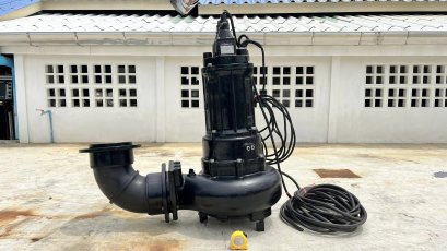 ปั้มจุ่มแช่ไดโว่(Submersible) TSURUMI PUMP JAPAN ขนาด 15 HP / ท่อ 8&rdquo; (200 mm) / H : 16.5 m / Q : 390 m3/h / ระบบไฟ 380V