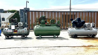 เครื่องปั้มลม แบรนด์จาก  JAPAN & USA  380V เข้ามา 3 ตัว