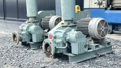 รูทโบลเวอร์อัดอากาศเก่าญี่ปุ่น ANLET JAPANรุ่น BE65E ขนาดท่อ 2.5” / มอเตอร์ 5 HP 380V  สดจากนอกเก่าญี่ปุ่น