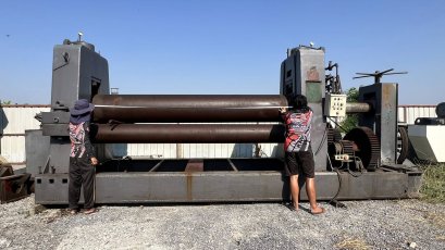 งานปั้นต่อขายตามสภาพ เครื่องม้วนเหล็กแผ่นขนาดใหญ่TAIKO BEND ROLLER JAPAN รุ่นงานหนัก HEAVY DUTY / CAPACITY : 3500 x 32