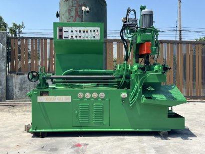 เครื่องตัดเหล็กแป้ปเหล็กเพลา(COLD_SAW) CIRCULAR COLD SAW ระบบไฟ 380V สภาพสวยพร้อมใช้  มี VDO CLIP ตัวใหญ่ ใบ 12” / ระยะตัด 3” / ฟีดป้อนออโต้ 1 เมตร / มีอุปกรณ์โมลด์แบบหัวตัดปรับองศาได้