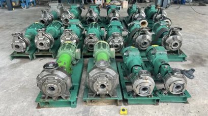 ชุดปั้มน้ำหอยโข่งงานสเตนเลสKSB PUMP GERMANY  380V เข้ามาหลายชุด สภาพสวยตัดประมูล