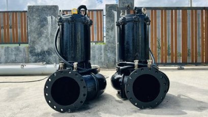 ปั้มจุ่มแช่ไดโว่(Submersible) JEIL SUBMERSIBLE PUMP40 HP / ท่อ 12” / Q : 720 m3/h / H : 9 m / ระบบไฟ 380V