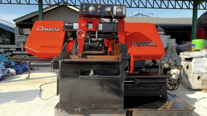 เครื่องเลื่อยสายพานญี่ปุ่น(BANDSAW) AMADA JAPAN  รุ่น H-650 HD ระบบไฟ 200V 3 สาย  แถมฟรีหม้อแปลง 380Vสภาพสวยพร้อมใช้