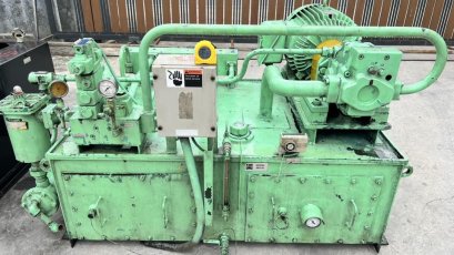 ชุดต้นกำลังปั้มน้ำมันไฮดรอลิค(PowerUnit) YUKEN JAPAN ขนาด 30 HP / Press : 160 bar / Tank 500 Litr  380V งานตัดประมูลพร้อมใช้