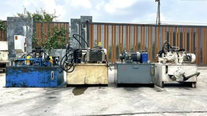 ชุดต้นกำลังปั้มน้ำมันไฮดรอลิค(PowerUnit) เข้ามา 4 ตัว 380V