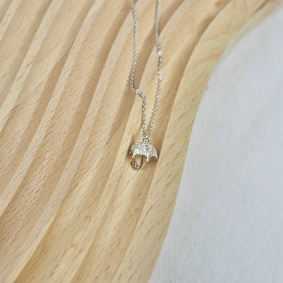 MINIMUS รุ่น II19 สร้อยเงินจี้รูปร่มประดับคริสตัล