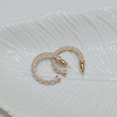 ต่างหูแฟชั่น MINIMUS ชุบทอง รุ่น BB47