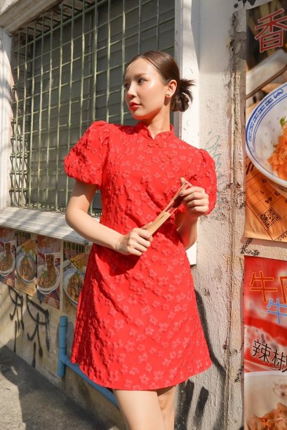 Neramit chinese new year รุ่น Min min mini Dress