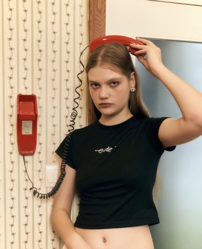 Evie.apparel BABY TEE (Black)