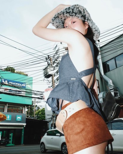 Evie.apparel HAILEY TOP (Dark Grey)