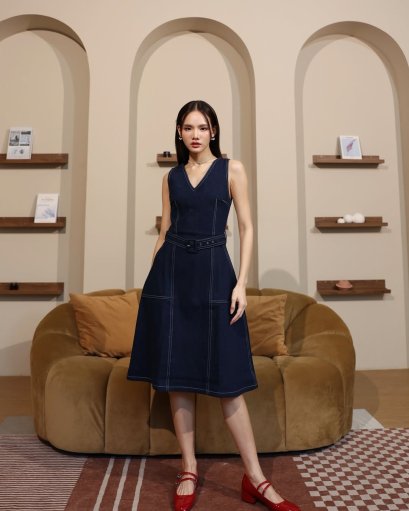 Sparksblue Jennie Jeans Dress Navy