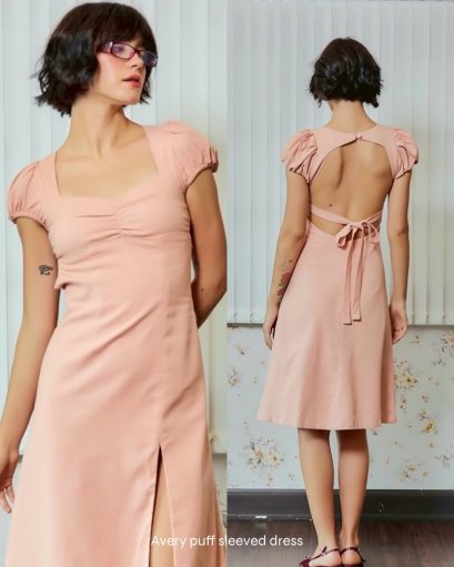 Evie.apparel AVERY DRESS (Pink)