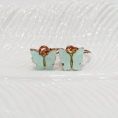 Jigsaw Jewelry Green Butterfly