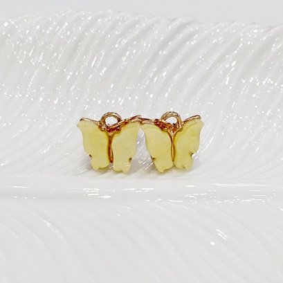 Jigsaw Jewelry Yellow Butterfly