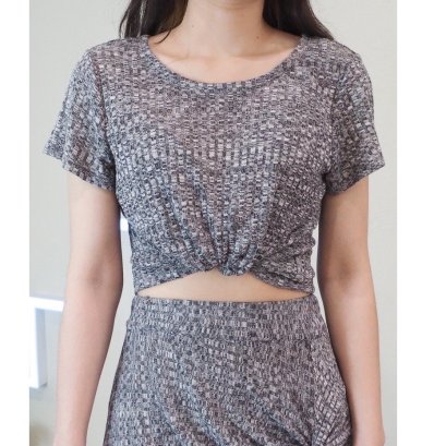 Odile  Blouse รุ่น JA18TS02BK ( สีเทา )