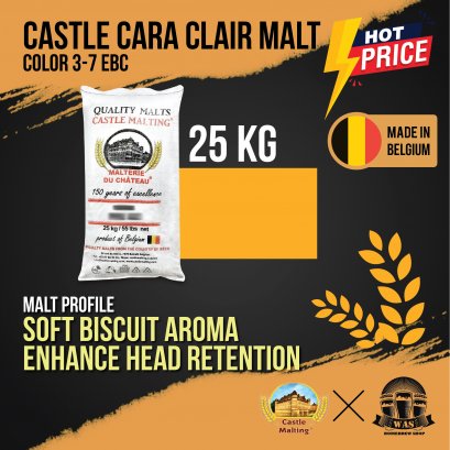 Castle Malt Cara Clair  3-7 EBC 25 Kg