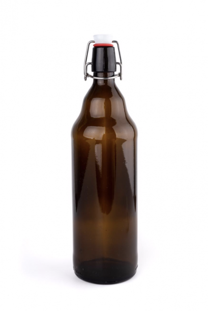 ขวดสีน้ำตาล ปริมาณ 1 ลิตร พร้อมจุกเปิด-ปิด