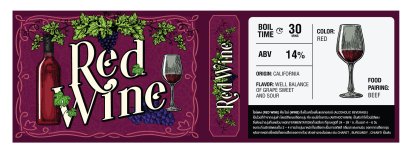 วอส มิกซ์ ชุดวัตถุดิบ Red wine 4 ลิตร/10ลิตร