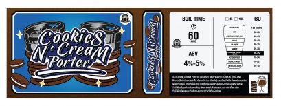 วอส มิกซ์ ชุดวัตถุดิบ Cookies And Cream 4 ลิตร/10ลิตร/20ลิตร