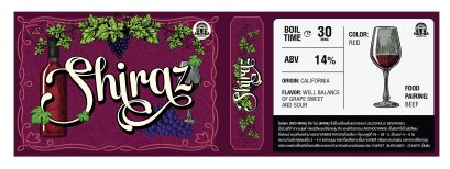 วอส มิกซ์ ชุดวัตถุดิบ Shiraz 4 ลิตร/10ลิตร