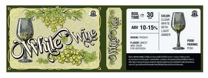 WAS HOMEBREW KIT White Grape Wine 4/10 Liters