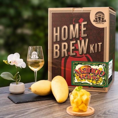 วอส​ โฮมบรูวคิท 4/10 ลิตร ชุดทำเครื่องดื่มคราฟท์ไวน์ Mango Wine