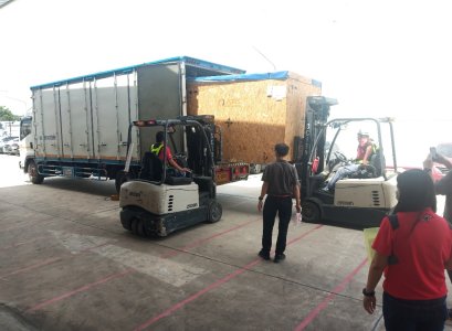 ส่งมอบสินค้าพร้อมติดตั้ง ลูกค้าที่ จังหวัด ระยอง สินค้า เครื่องช่วยยก Brand ATIS จากประเทศอิตาลี 