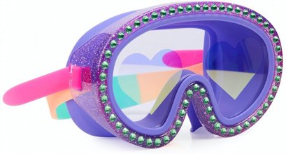 Rock Star Glitter Mask-Raspberry