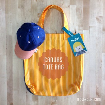 Holihi Accessories/ Canvas Tote (Orange)