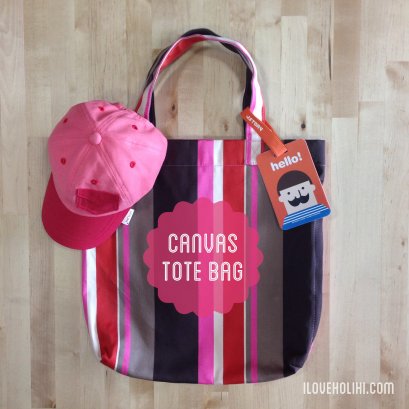 Holihi Accessories/ Canvas Tote (Pink)