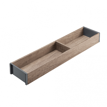 เฟรมโลหะ/ไม้ แคบ สี Nebraska oak