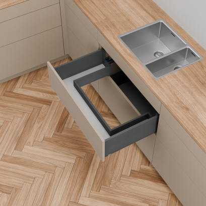 MERIVOBOX sink pull-out BOXCAP