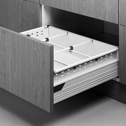 แผ่นปิดข้างลิ้นชักพร้อมราวกั้น