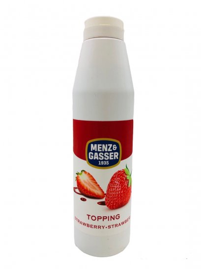 ท็อปปิ้ง รสสตรอเบอรี่-Menz Strawberry Topping (750ก.)